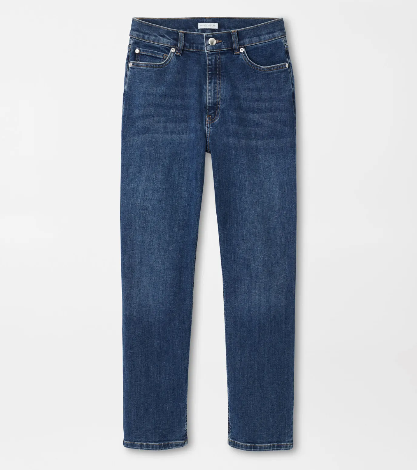 Crawford High Rise Straight Crop Denim Jean
