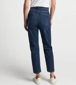 Crawford High Rise Straight Crop Denim Jean