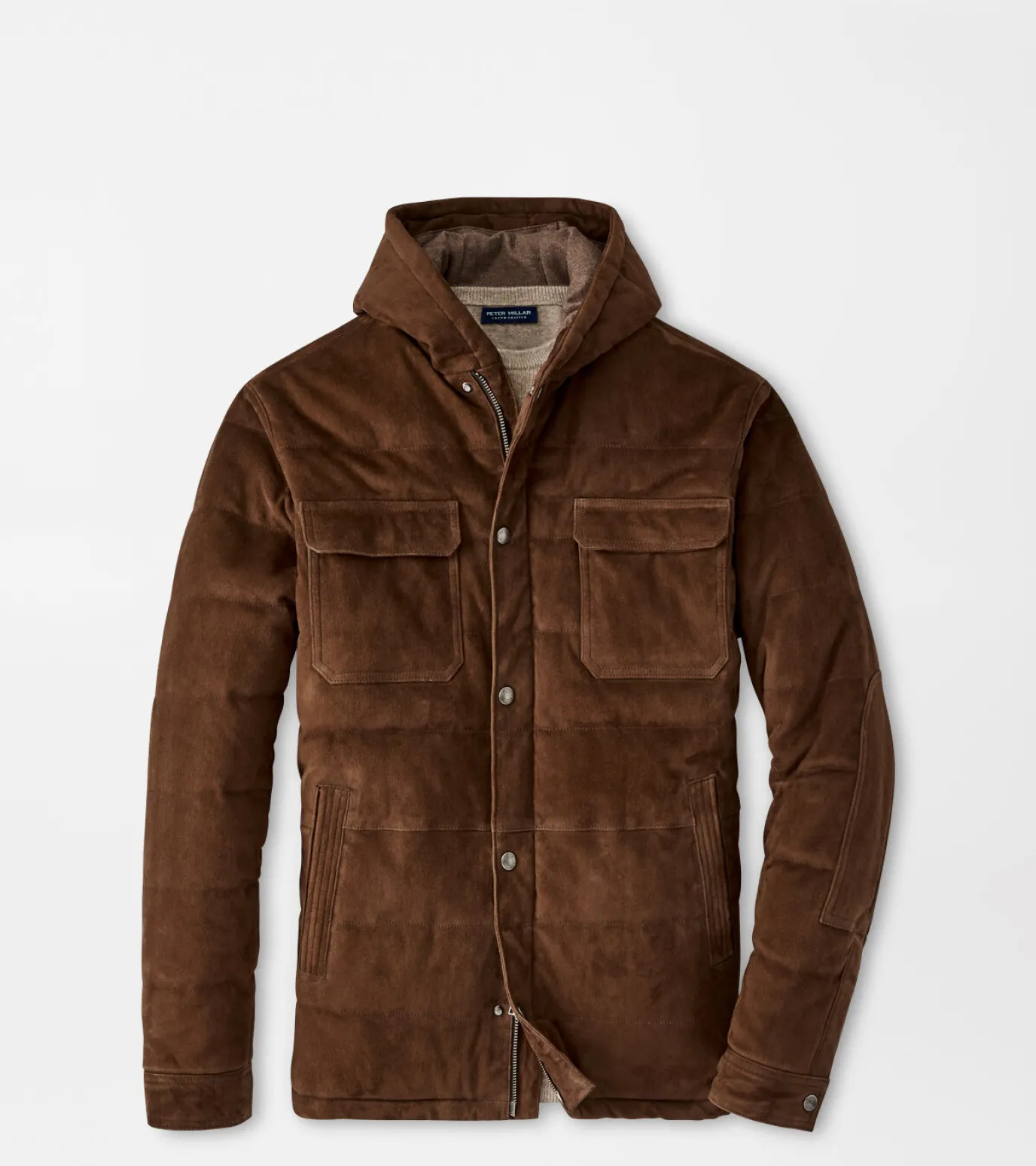 Excursionist Flex Suede Hooded Bomber
