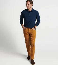Lava Wash Long-Sleeve Polo