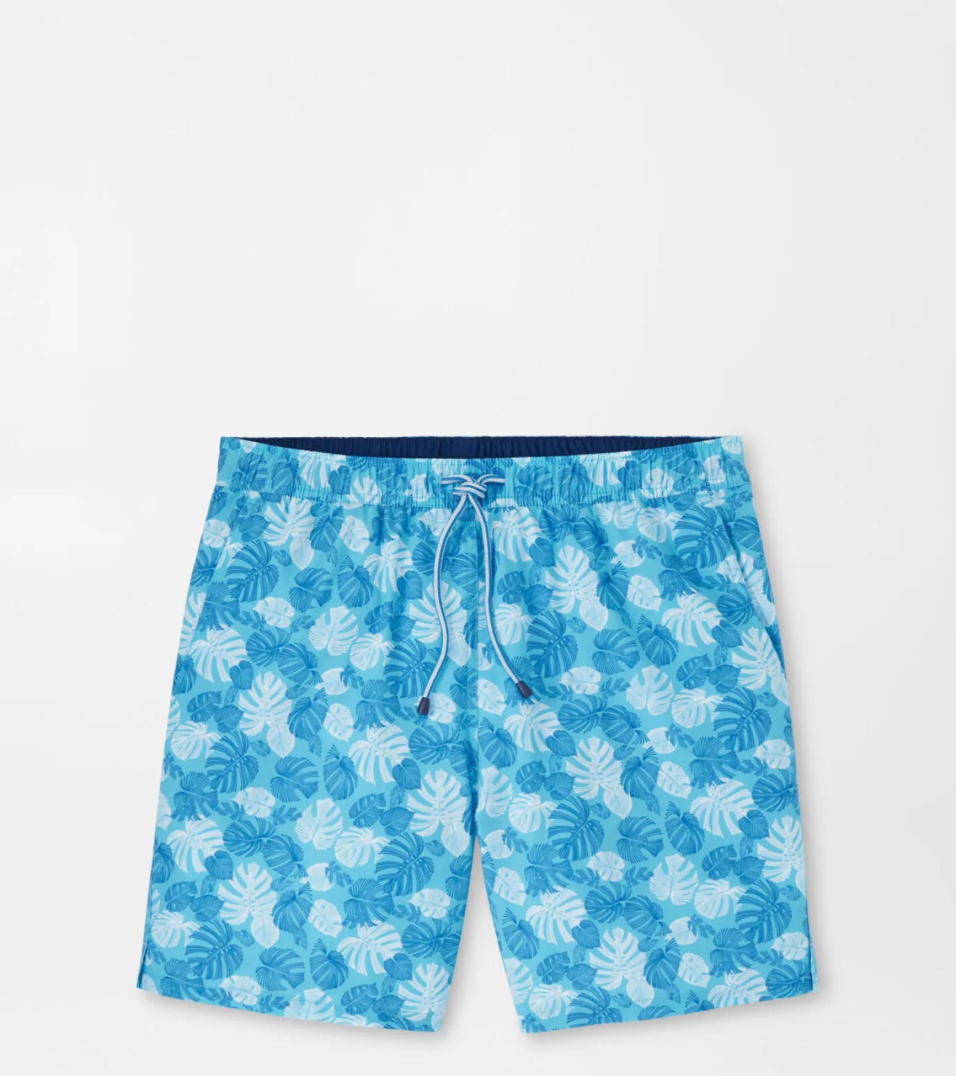 Linework Monstera Swim Trunk