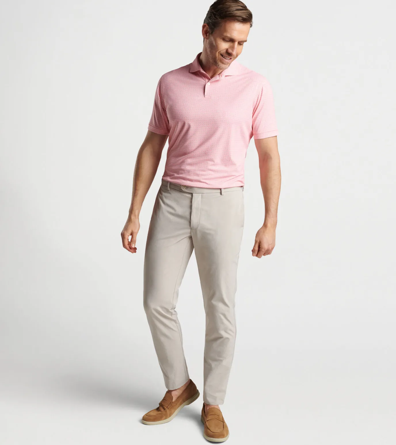 Lloyd Dot Geo Performance Jersey Polo