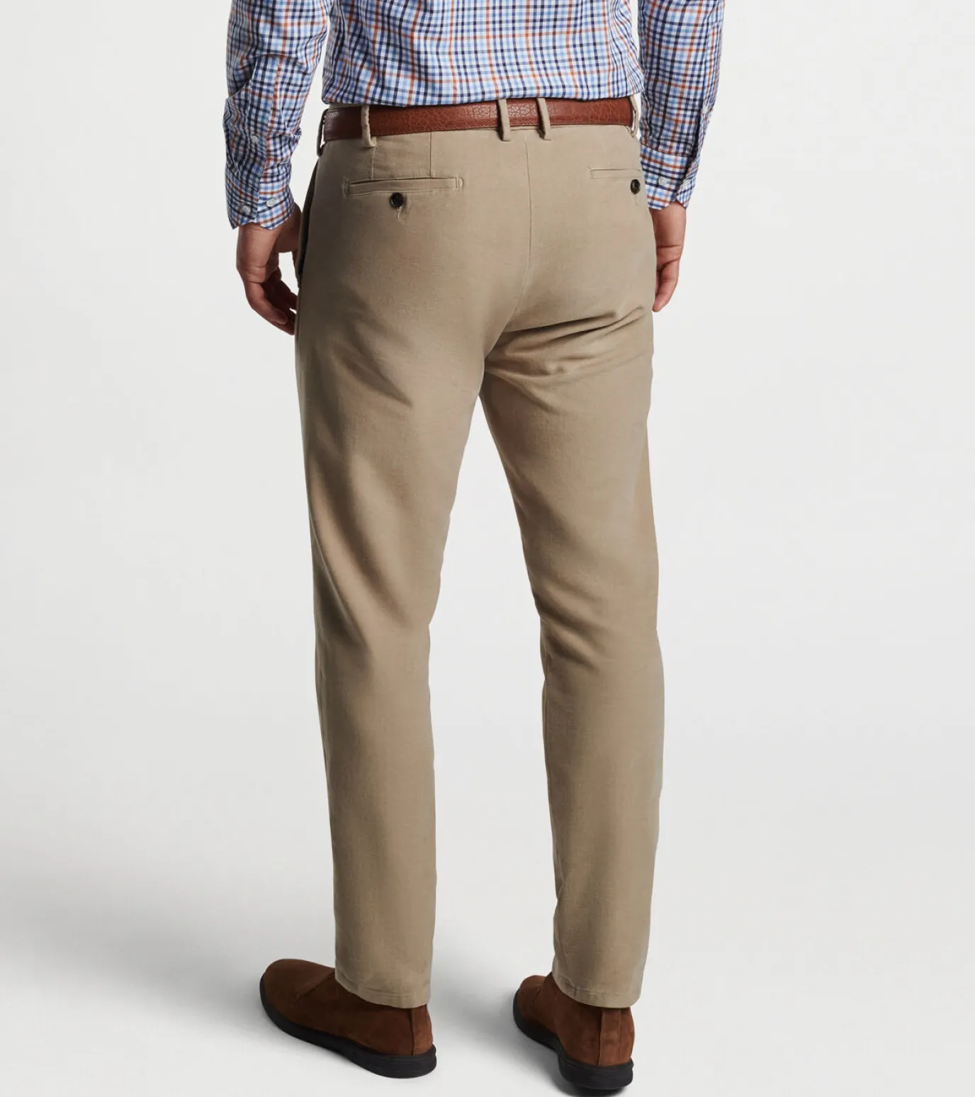 Manor Moleskin Flat-Front Trouser
