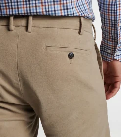 Manor Moleskin Flat-Front Trouser