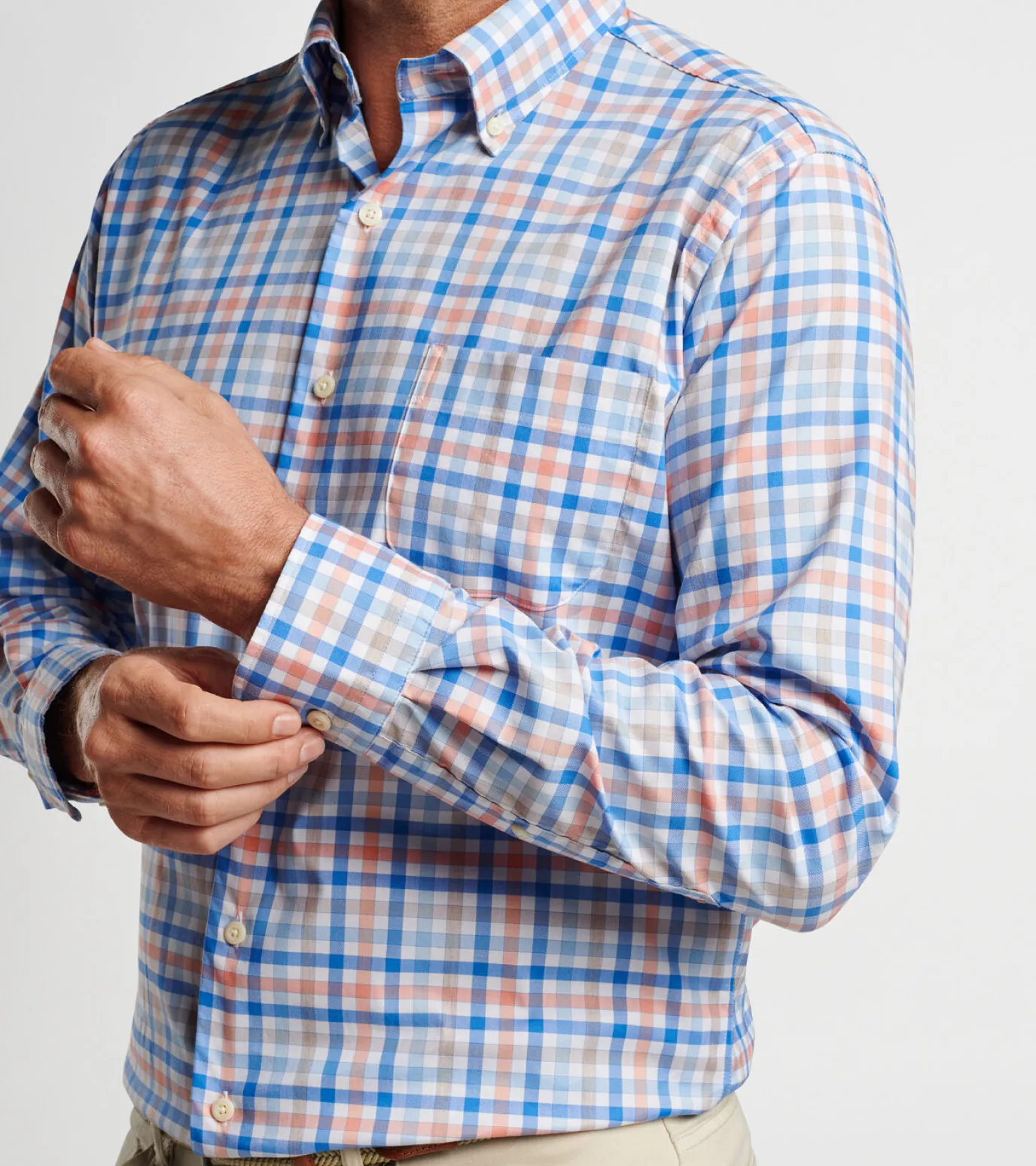 Orin Cotton-Stretch Sport Shirt