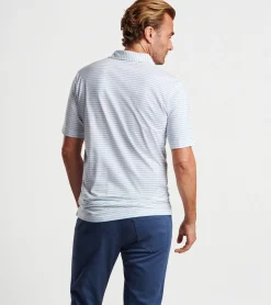 Pilot Mill Cedar Stripe Short-Sleeve Polo