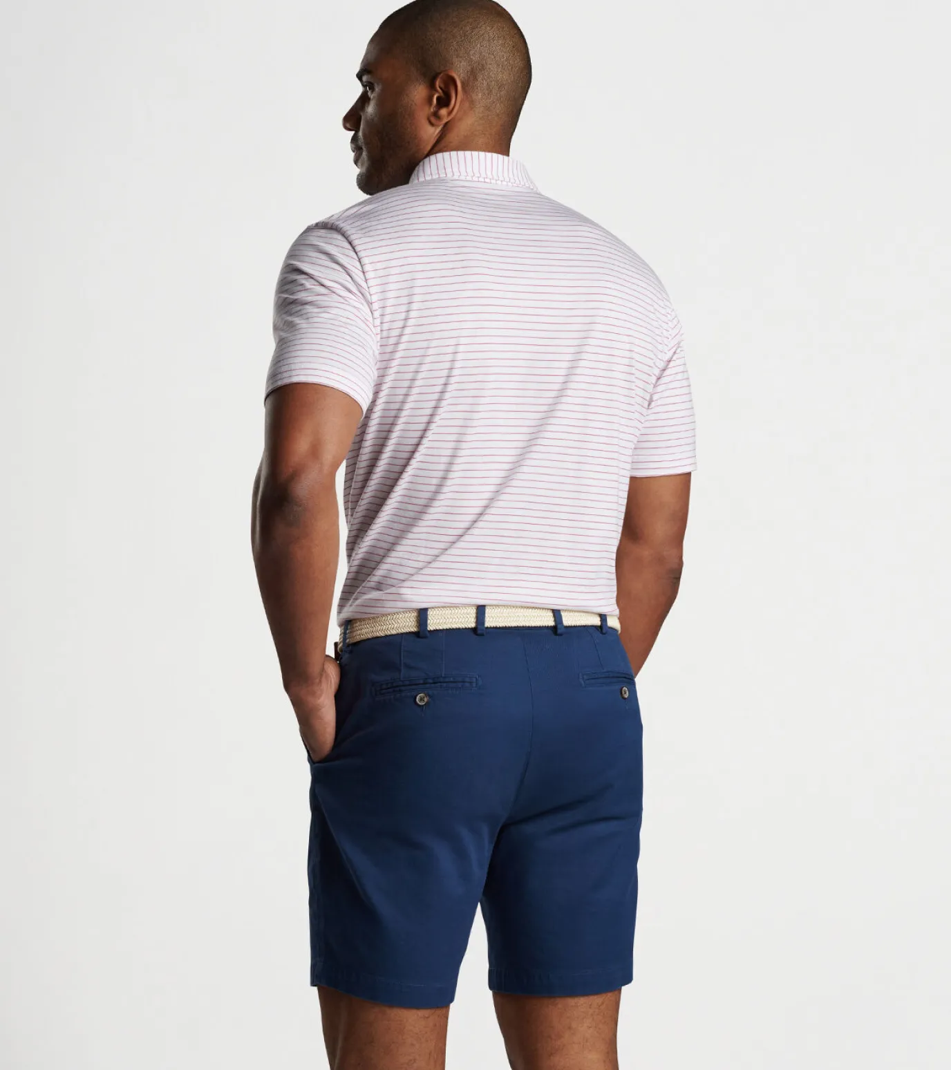 Pilot Mill Cedar Stripe Short-Sleeve Polo