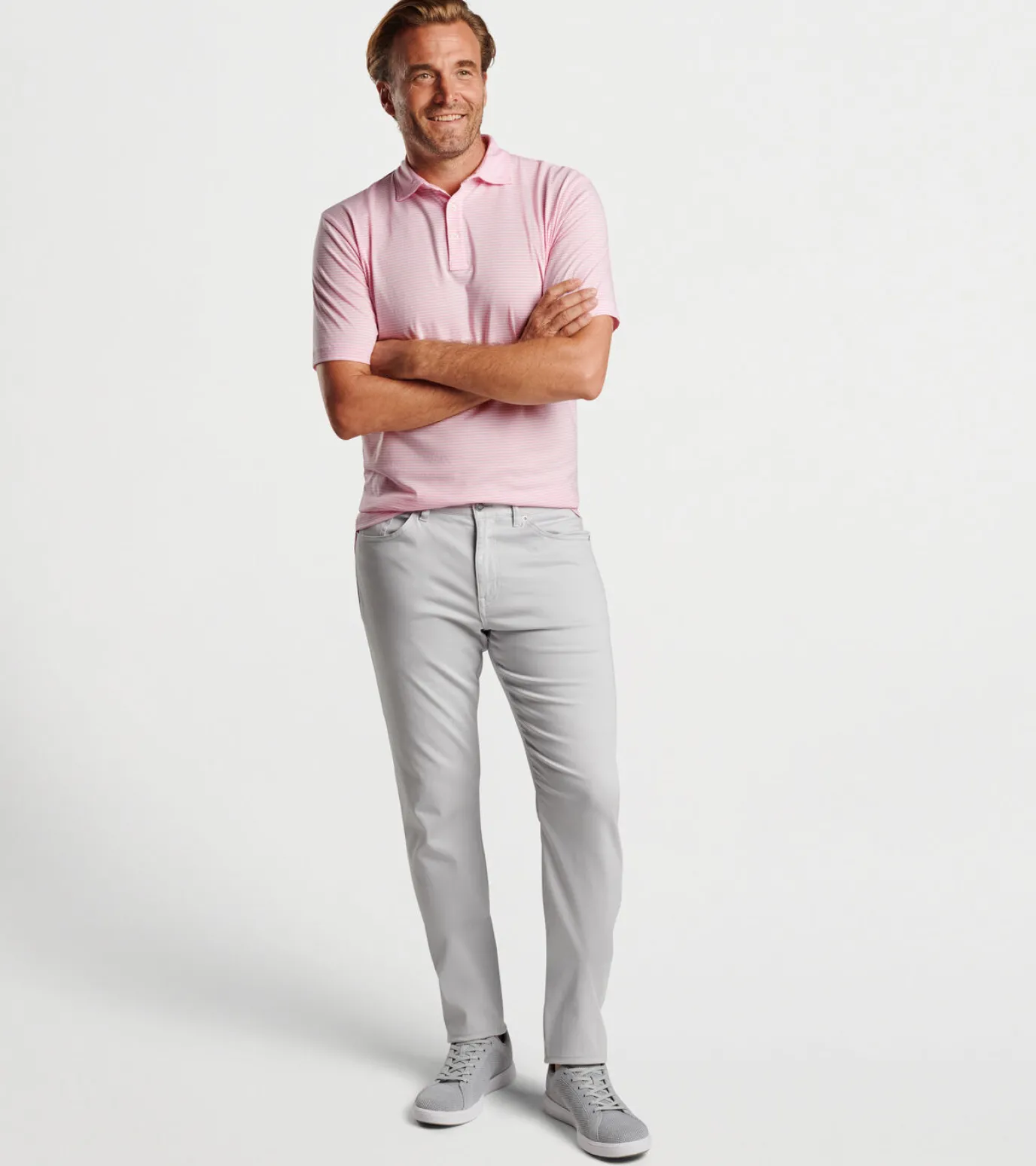 Pilot Mill Halifax Stripe Short-Sleeve Polo