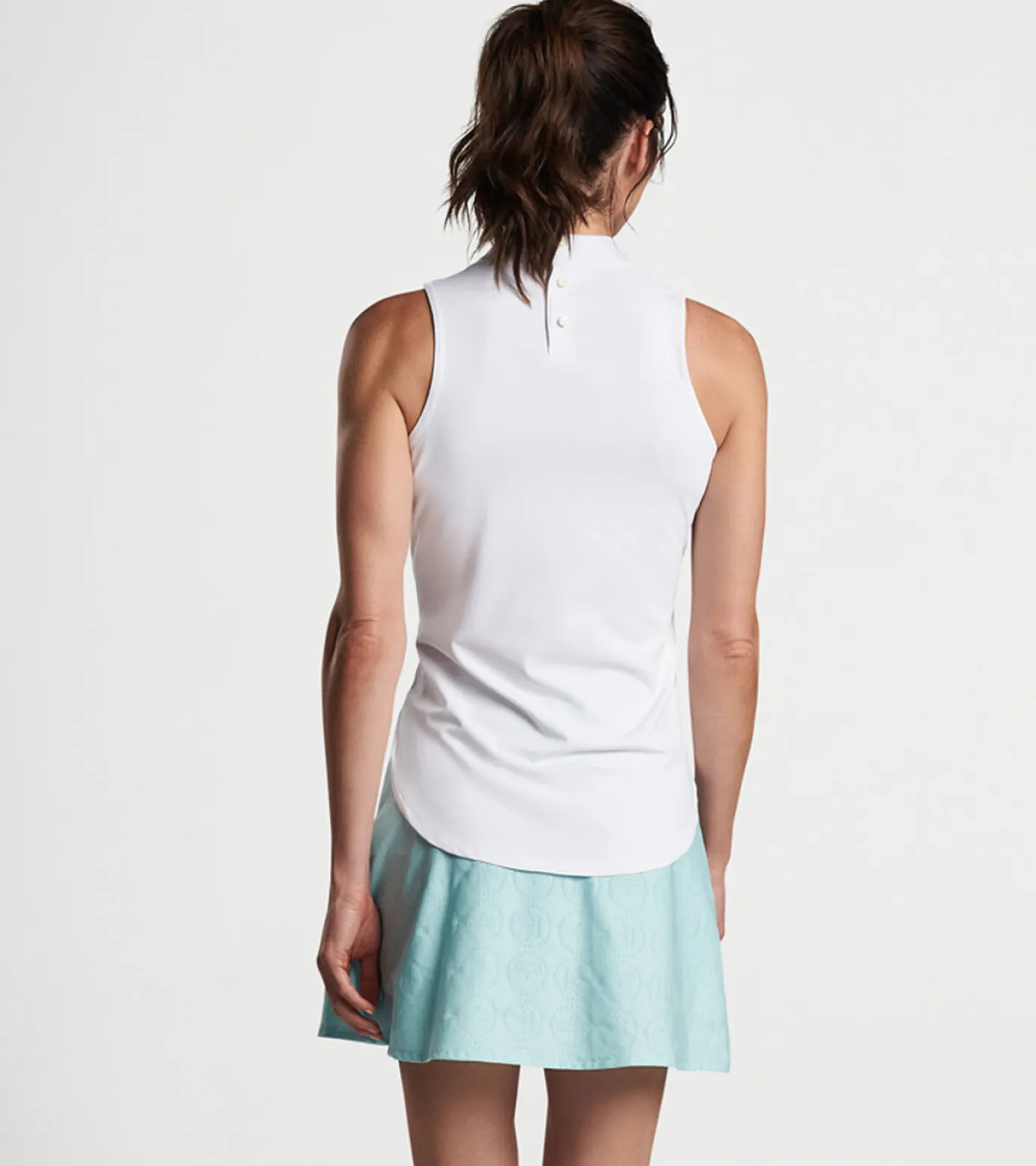 Scottie Sleeveless Mock Neck Shell