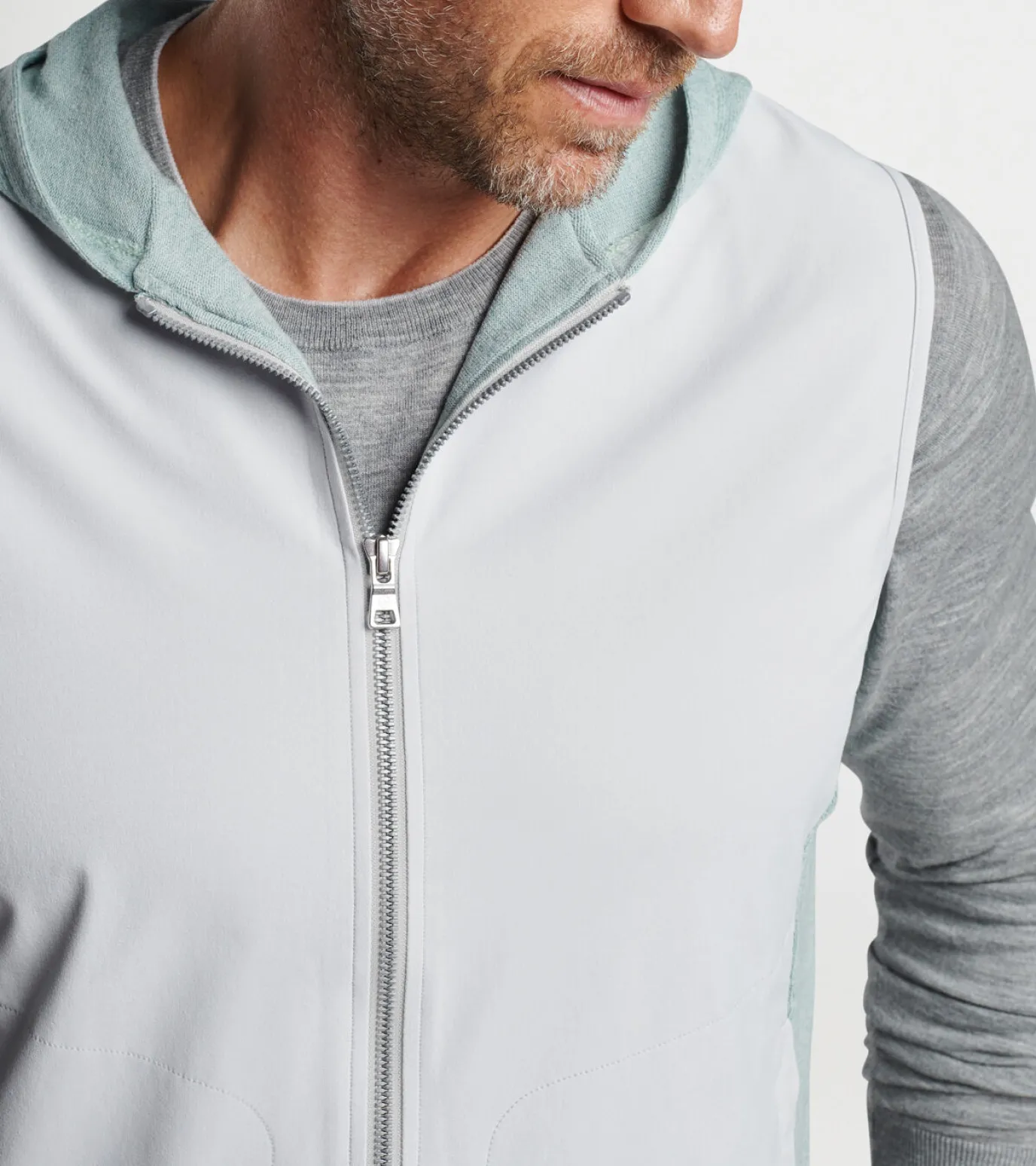 Solstice Performance Hybrid Full-Zip Hoodie Vest