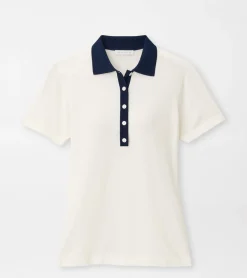 Stuart Short-Sleeve Collared Performance Sweater