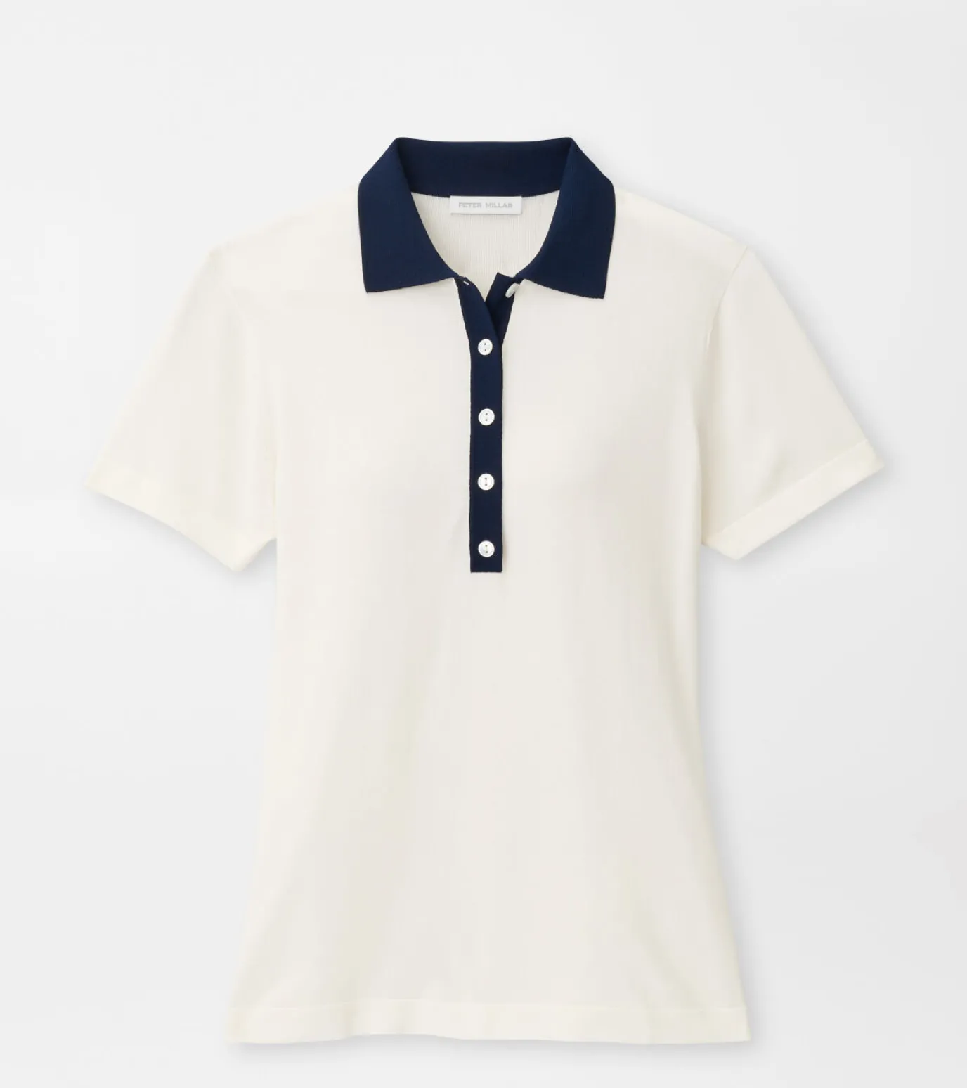 Stuart Short-Sleeve Collared Performance Sweater