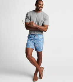 Surf's Up Striped Swim Trunk