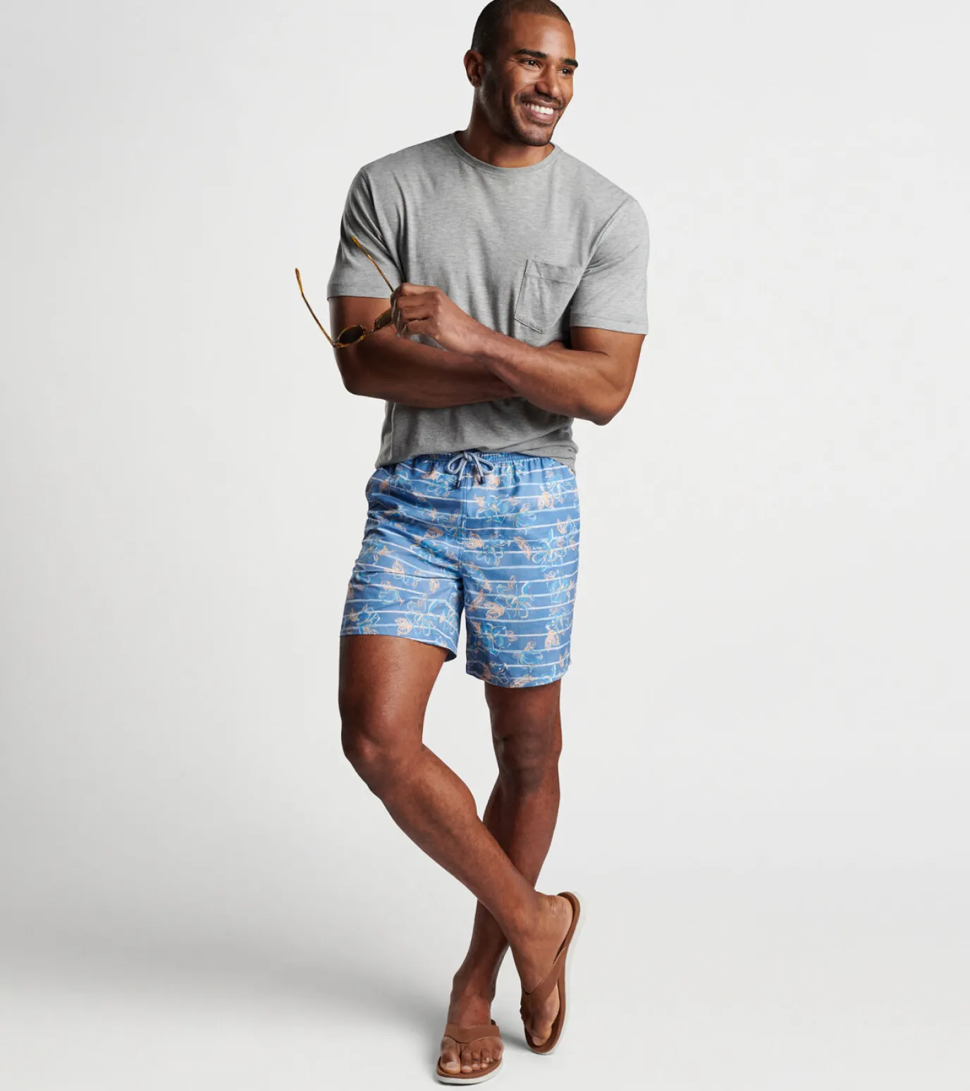 Surf's Up Striped Swim Trunk
