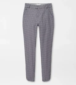 Surge Gingham Print Performance Ankle Pant